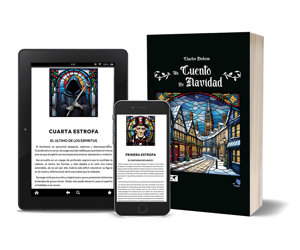 Maquetación editorial de 'Un Cuento de Navidad' de Dickens — diseño de libro por John Vicent